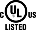 Underwriter's Laboratories listing certification brand mark, which has certified MPTS for its ability to decrease total energy use and increase efficiency of an electrical network.